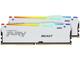 Оперативна памет 64GB (2x32GB) DDR5 6000 MT/s CL30 Kingston FURY Beast White RGB EXPO