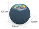 Колони Hama "Ball Shape Speaker", blue