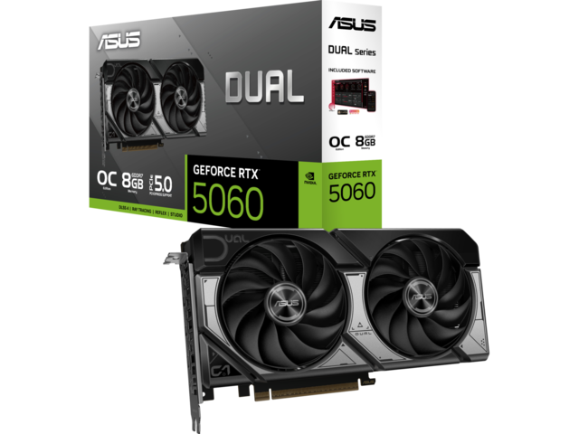 Видео карти ASUS Dual GeForce RTX 5060 8GB OC Edition