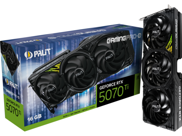 Видео карти Palit GeForce RTX 5070 Ti GamingPro-S 16GB