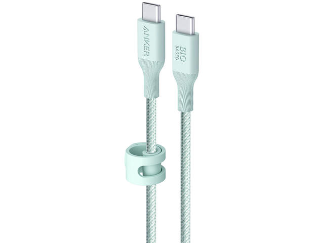 Кабели и Адаптери Anker 544 PowerLine USB C към USB C кабел за бързо зареждане 140W A80F6, Green