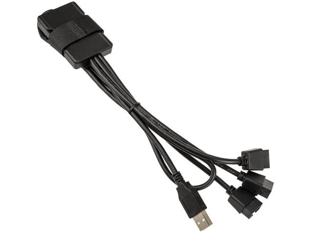 Кабели за компоненти Lian Li PW-U2TPAB USB 2.0 1-to-3 Hub