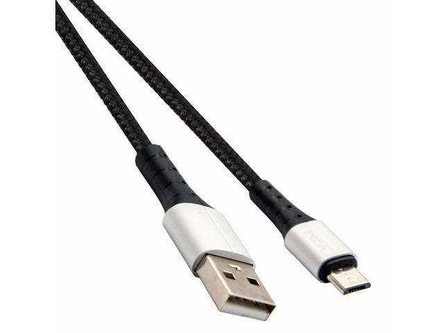Кабели и Адаптери VCom Кабел USB 2.0 AM / Micro USB M 2A Charging, 1m - CU278M