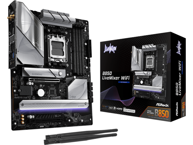 Дънни платки ASRock B850 LiveMixer WiFi