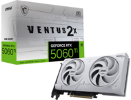 Видео карти MSI GeForce RTX 5060 Ti 8G VENTUS 2X OC WHITE PLUS