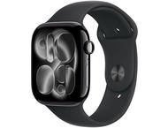 Смарт часовници Apple Watch S11 GPS 42mm Jet Black Aluminium Case with Black Sport Band - M/L
