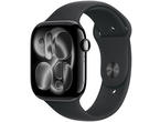 Смарт часовници Apple Watch Series 11 GPS 42mm Jet Black Aluminium Case with Black Sport Band - M/L