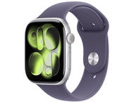 Смарт часовници Apple Watch S11 GPS 46mm Silver Aluminium Case with Purple Fog Sport Band - S/M