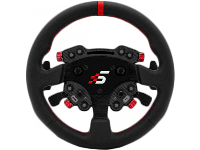Волани и симулатори SIMAGIC GT1 Round Steering Wheel with GT Pro Hub(K)| Shifter & Clutch Paddles, Leather,QR70 Included. S207
