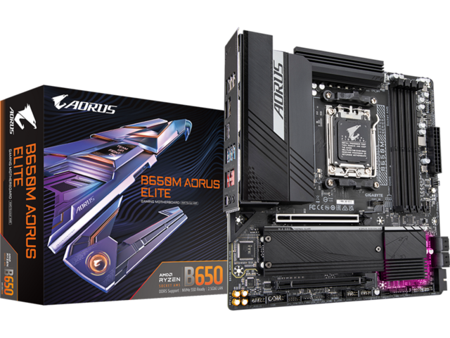 Дънни платки GIGABYTE B650M AORUS ELITE