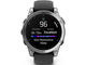 Смарт часовници Garmin fēnix E - 47 мм, AMOLED - Stainless Steel с Black силиконова каишка 
