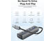 USB Хъб Orico PDD4U-U3-015-GY-EP