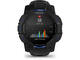 Смарт часовници Garmin Instinct 3 – 50 мм, AMOLED - Black с Black/Bolt Blue каишка 