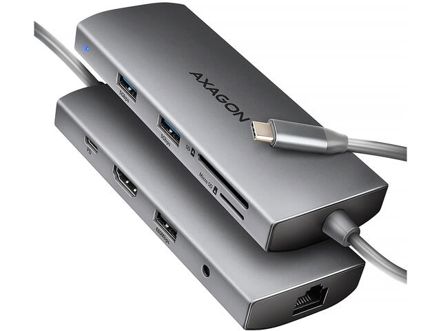 USB Хъб Axagon HMC-8HLSA