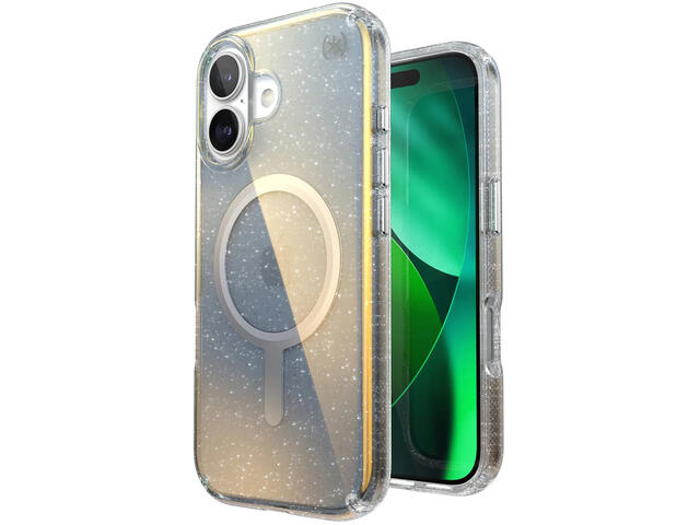 Калъфи Speck iPhone 17 Presidio LUX +MS  Clear/Hyper Mirror Glitter 