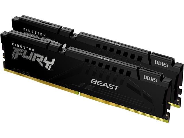 Оперативна памет 64GB (2x32GB) DDR5 5600 MT/s CL36 Kingston FURY Beast Black