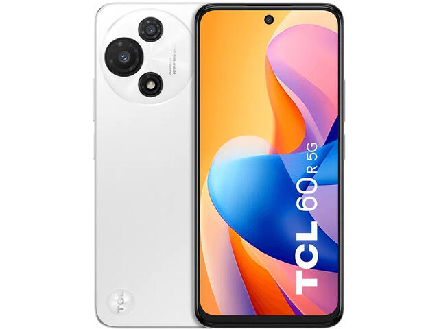 Смартфони TCL 60R 5G - 4GB RAM / 128GB, Pure White