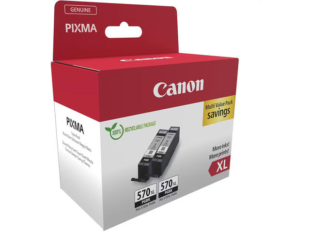 Консумативи Canon PGI-570XL PGBK Двоен пакет