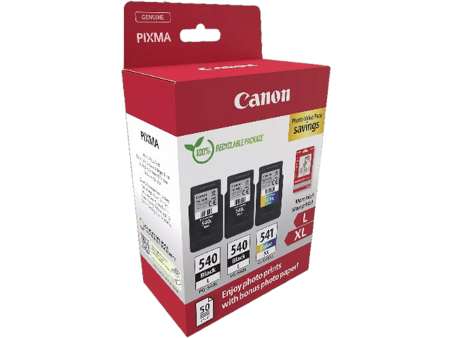Консумативи Canon PG-540L x2/CL-541XL + Фотохартия