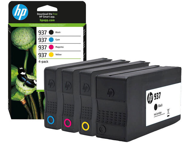 Консумативи HP 937 CMYK Original Ink Cartridge 4-Pack