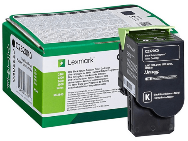 Консумативи Lexmark C/MC2325, 2425, 2535, MC2640 Black Return Programme 1K