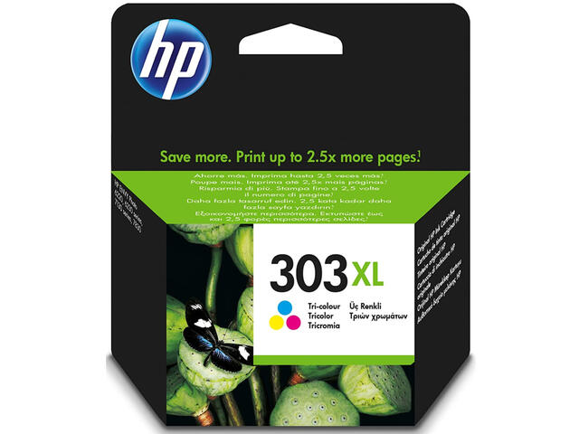 Консумативи HP 303XL, три цвята (T6N03AE)