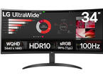 Монитори LG UltraWide 34WR50QK-B, Разопакован с леки козметични щети по кашона