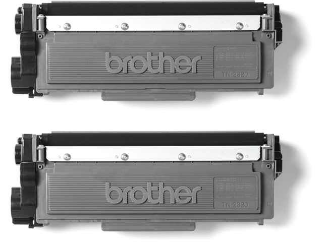 Консумативи Brother TN2320TWIN, Black (Twin Pack)