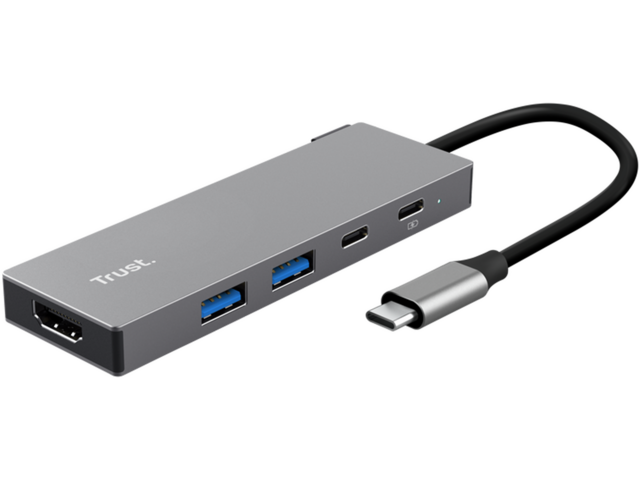 USB Хъб TRUST Dalyx 5-in-1 USB-C Multiport Adapter
