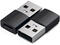 Кабели и Адаптери Satechi Aluminum 2x Type-A to Type-C Adapter - Space Black