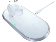 Зарядни устройства Choetech T317 2-in-1 Qi Wireless Charger With MFI Apple Watch Stand