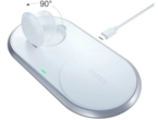 Зарядни устройства Choetech T317 2-in-1 Qi Wireless Charger With MFI Apple Watch Stand