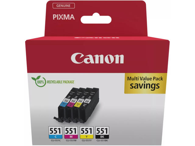 Консумативи Canon CLI-551 C/M/Y/BK Multipack