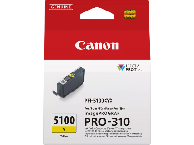 Консумативи Canon PFI-5100, Yellow