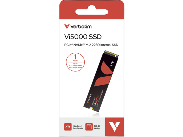 SSD 1TB SSD Verbatim Vi5000 PCIe NVMe M.2
