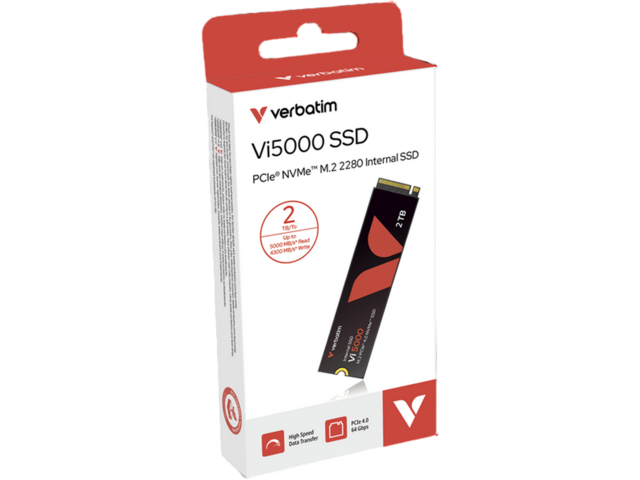 SSD 2TB SSD Verbatim Vi5000 PCIe NVMe M.2