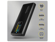 Кутии за дискове Axagon EEM2-SD2B Display Box USB-C - NVMe M.2