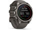 Смарт часовници Garmin fēnix® 9 - 47 мм - Titanium с Pebble Grey силиконова каишка