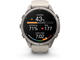 Смарт часовници Garmin fēnix® 9 Pro, inReach® - 43 мм - Titanium с Fog Grey/Dark Sandstone sandstone силиконова каишка