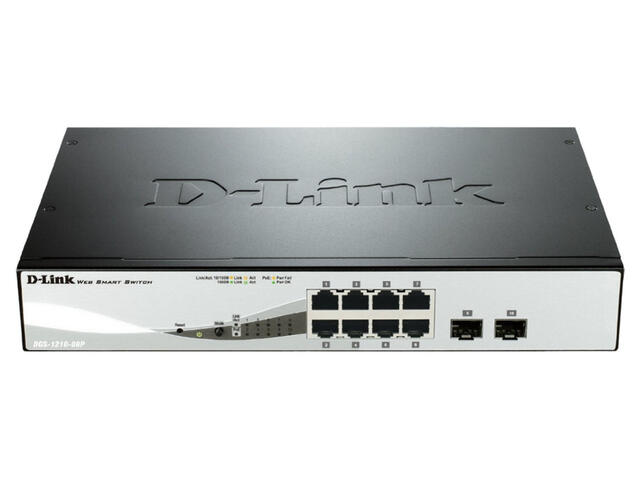 Мрежово оборудване D-Link DGS-1210-08P