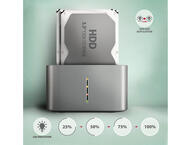 Докинг станции AXAGON ADSA-DC суперскоростна USB-C докинг станция с двоен HDD