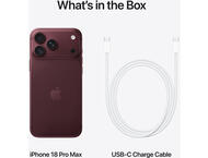 Смартфони Apple iPhone 18 Pro Max - 12GB RAM / 2TB, Burgundy