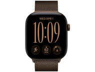 Смарт часовници Apple Watch Series 12 46mm - GPS + Cellular - Aluminum, Dark Bronze, Milanese Loop, S/M