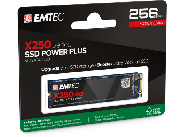 SSD 256GB EMTEC X250