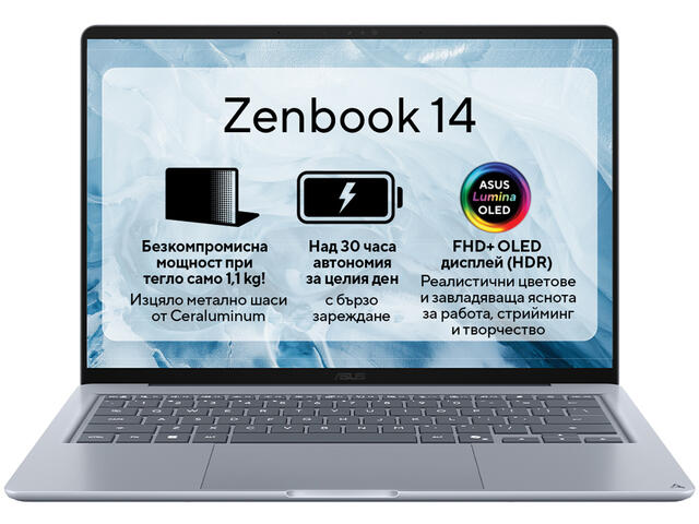 Лаптопи ASUS ZenBook 14 UX3480QA-U1102WNA