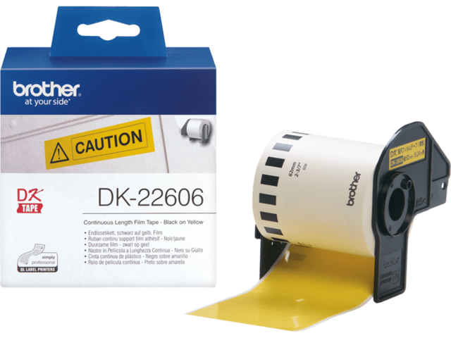 Хартия Brother DK-22606, Yellow 