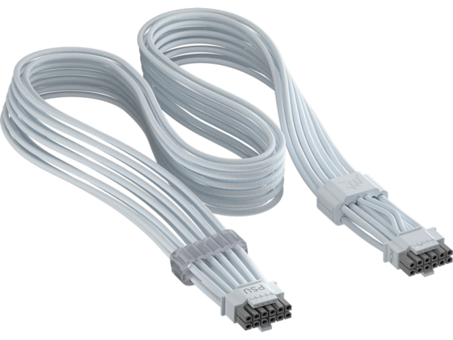 Кабели за компоненти Corsair ThermalProtect PCIe 5.1 600W 12V-2x6 Cable, Бял