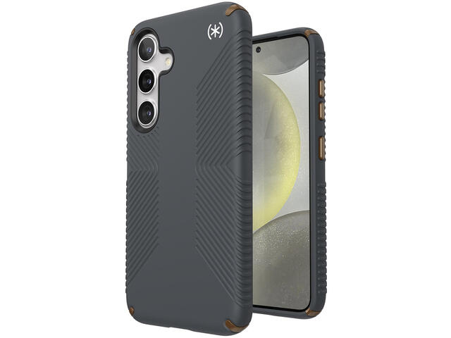 Калъфи Speck Presidio2 Grip Samsung Galaxy S24 Case, Charcoal Grey/Cool Bronze
