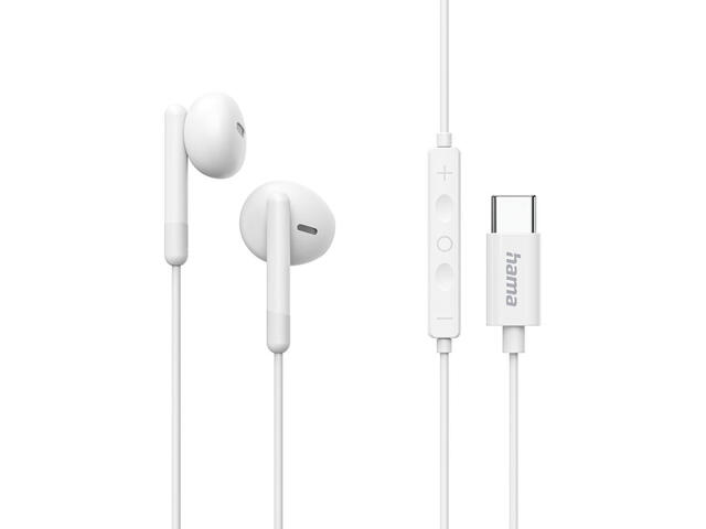 Слушалки Hama "Classy”, USB-C, White