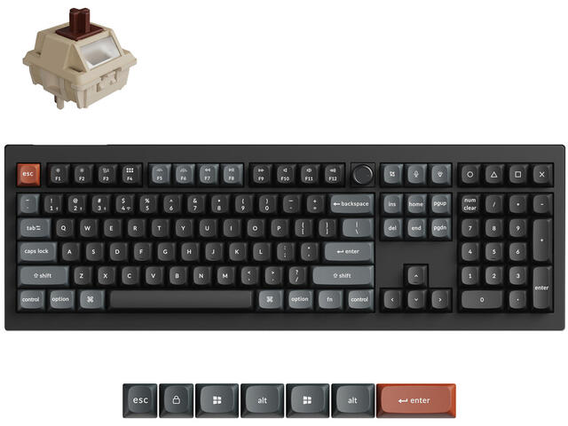 Клавиатури Keychron V1 Ultra 8K - Silk POM Switch Brown
